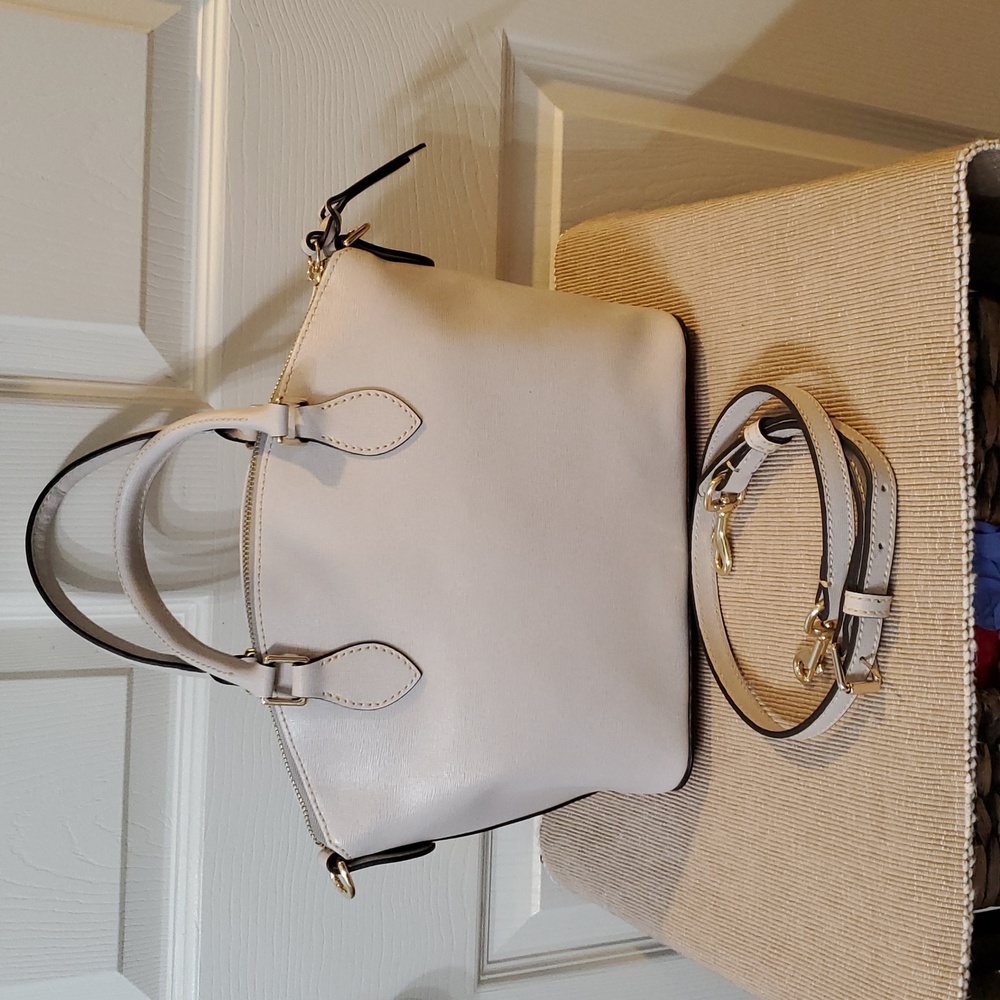 Dooney & Bourke Ecru Geena Satchel NWT - Picture 5 of 9